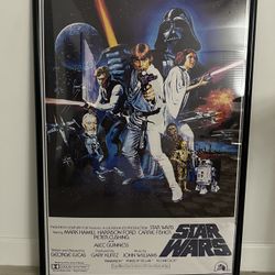 Star Wars: Episode IV - A New Hope - 27x40 Framed Theatrical Poster