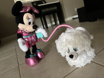 Minnie's Walk & Play Puppy Feature Plush, by Just Play