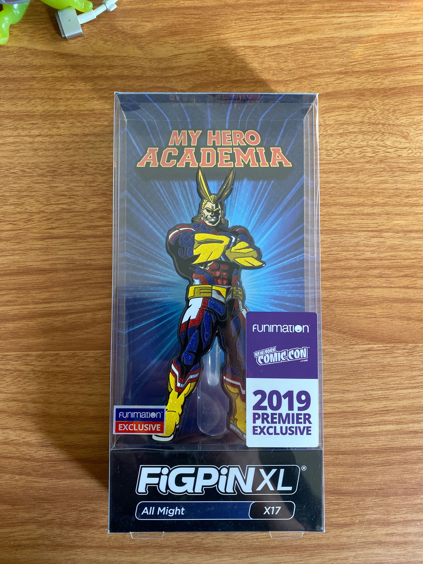 Nycc 2019 figpin all might glitter my hero academia