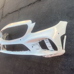 2019-2021 W205 AMG C-CLASS MERCEDES BENZ WHITE FRONT BUMPER COVER ORIGINAL OEM
