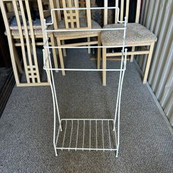 Stand rack 34 inches tall 15 inches long  10 inches wide