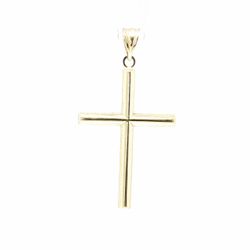 Men’s or Women’s 10k Yellow Gold Yellow Gold Polished Cross Pendant 1.5” Inch GP3136965