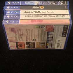 Sony PlayStation 4 PS4 Game Lot  (5 Games)BATTLEFIELD FINAL FANTASY XV + more