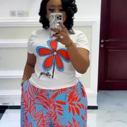 Two Piece Ladies Summer Pant and top