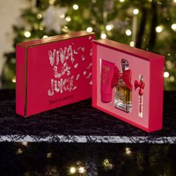 ✨ NEW Viva La Juicy Gift Set – Full Size Perfume + Lotion + Travel Spray ✨