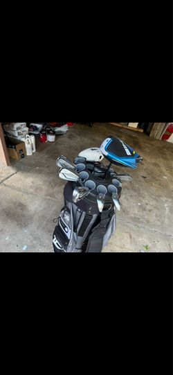 Complete golf set, Mizuno irons, Taylormade Sim2 driver,