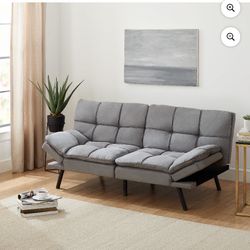 Grey Memory Foam Futon