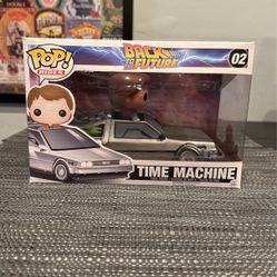 Back To The Future Time Machine Pop Figure Delorean Pop Rides