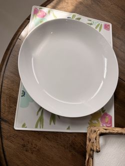 Crate & Barrel White Pasta Bowls