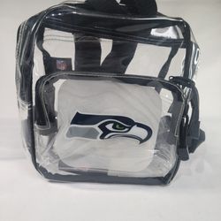  NFL Seattle Seahawks Clear Mini Backpack X-Ray Style - 10" x 3" x 8"