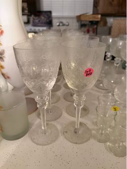 Cut glass cups
