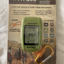 Celestron reTrace Lite Handheld GPS Navigator Clip-On Green Hiking Car Locate