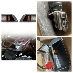 Open Box Golf Cart Head Light Compatible with EZGO TXT LED Light 1 Gas and Electric Passenger Driver Side Replace 12V Headlights Light Kit Ass