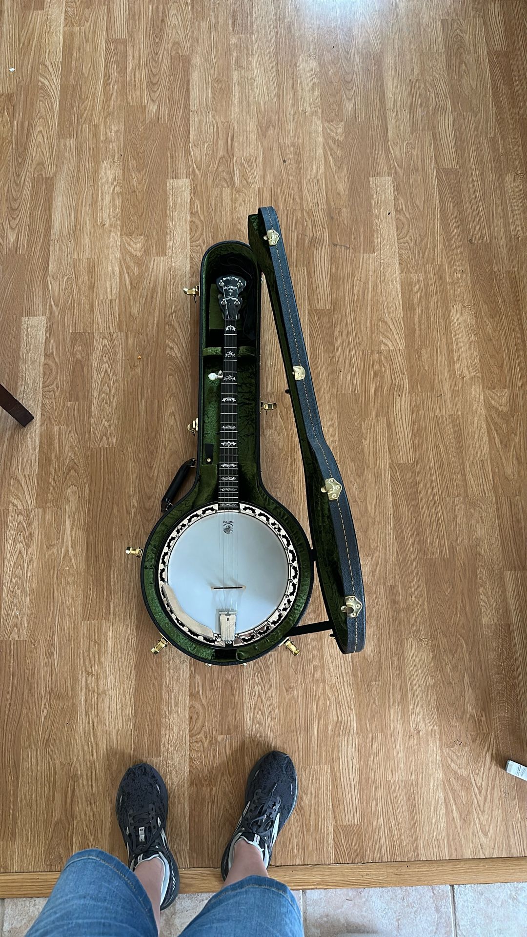 Deering Banjo With Case, Stand And Accessories