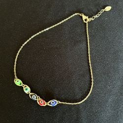 Women’s 925  Multi ColorGood Luck Eye Bracelet