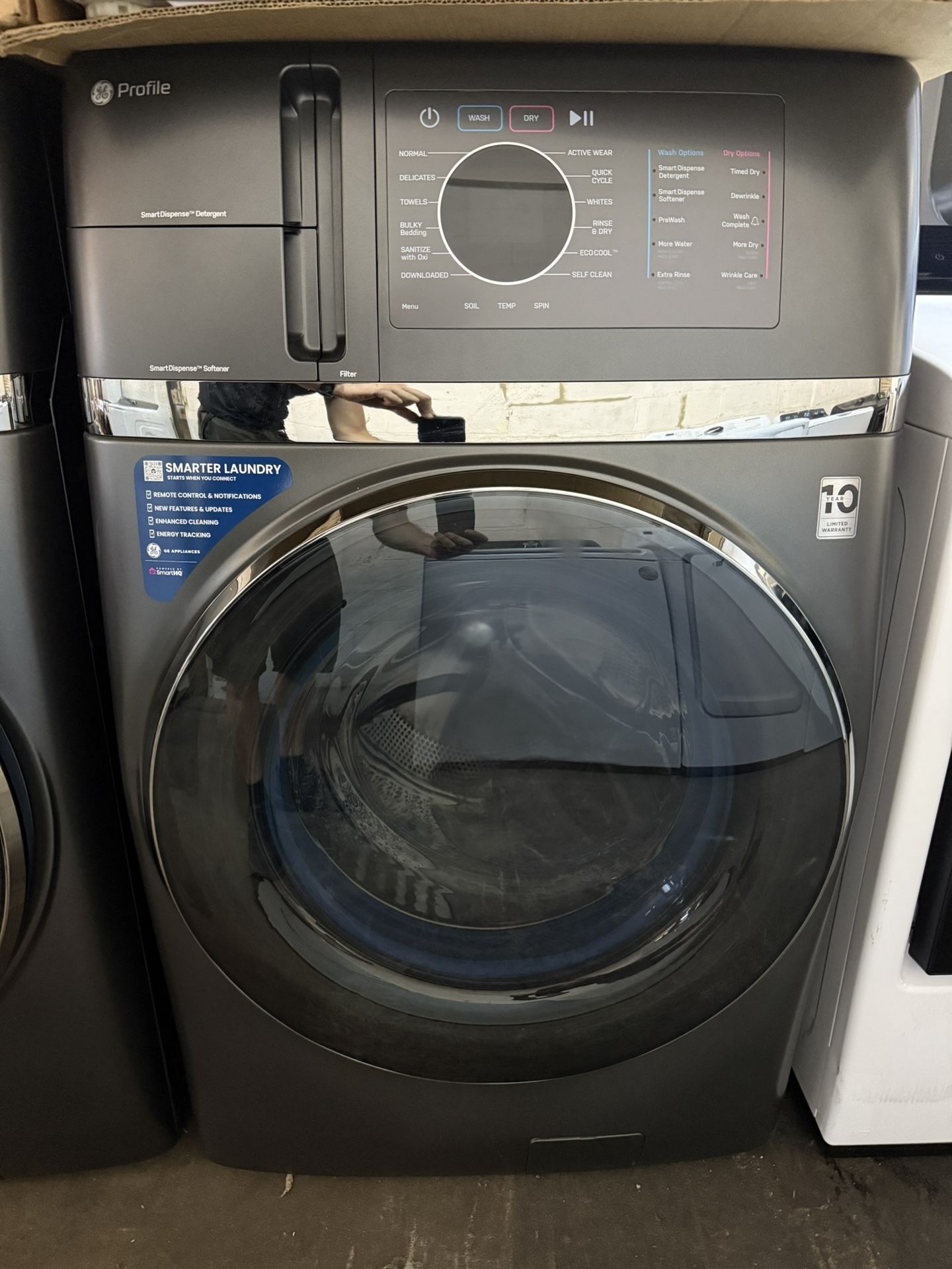 New GE Profile - 4.8 cu. ft. UltraFast Combo Washer & Electric Dryer