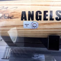 LA Angels Garret Anderson Autographed Bat COA From MLB 