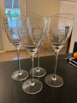 Crystal Goblets-Set of 4
