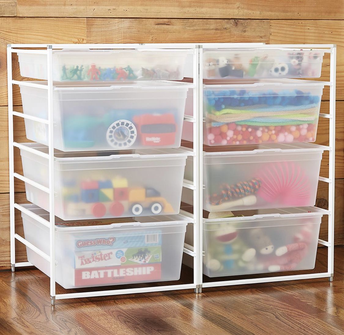 2 Container Store Elfa White Start a Stack Drawers