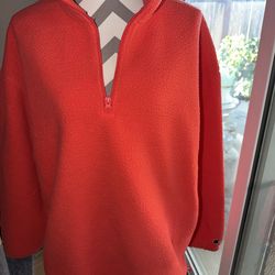 Men’s Champion ski patrol polar fleece 1/2 zip Large NWT