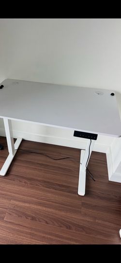 FLEXISPOT Standing Desk, 48" x 24" One-Piece Desktop, Height Adjustable Computer Desk $100