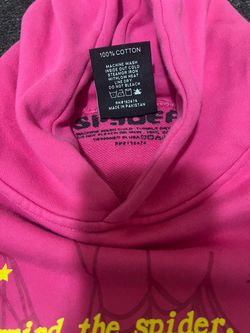 Pink spider hoodie