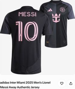 Adidas Inter Miami 2025 Men’s Messi Away Authentic Jersey