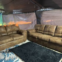 Couch and loveseat 350 good condition no rips no stains will deliver for a fee