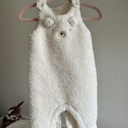 NEWBORN overalls in cream color