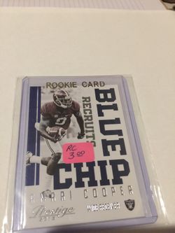 Amari cooper foot ball card