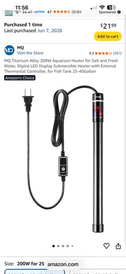 MQ Titanium 200w heater