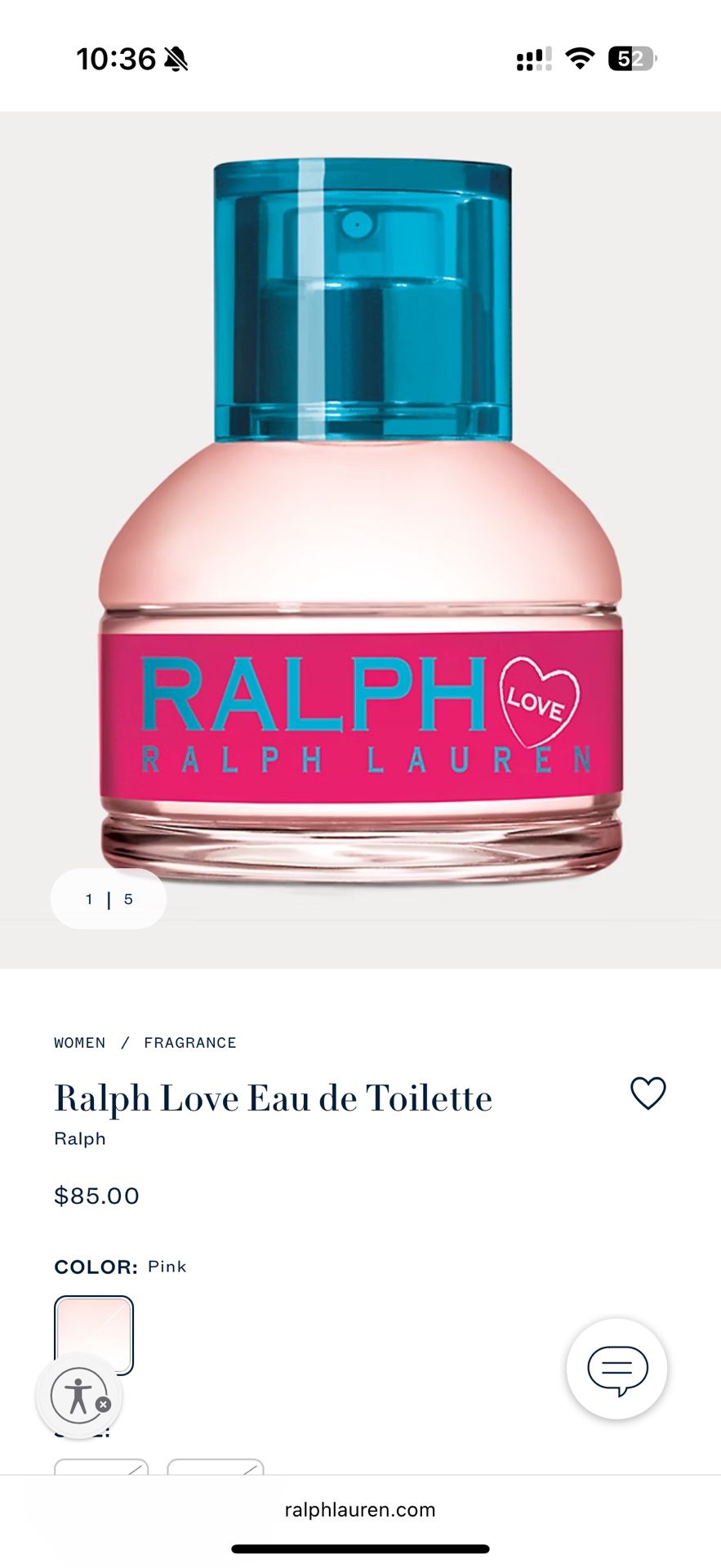 Ralph Lauren Love Eau de Toilette 3.4 oz