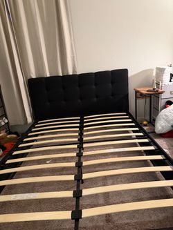 QUEEN BED FRAME WITH NECTAR MATTRESS
