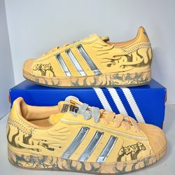 Adidas Superstar x Hellstar Hazy Orange Silver LA1501 Brand New