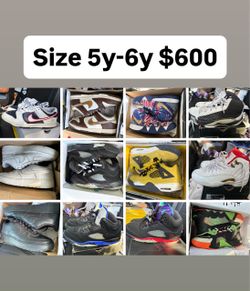 Jordan’s Nikes and more size 5y - 6y all for $600