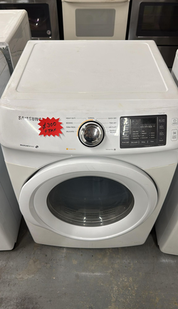 Samsung Front Load Dryer – Sensor Dry, White, Clean