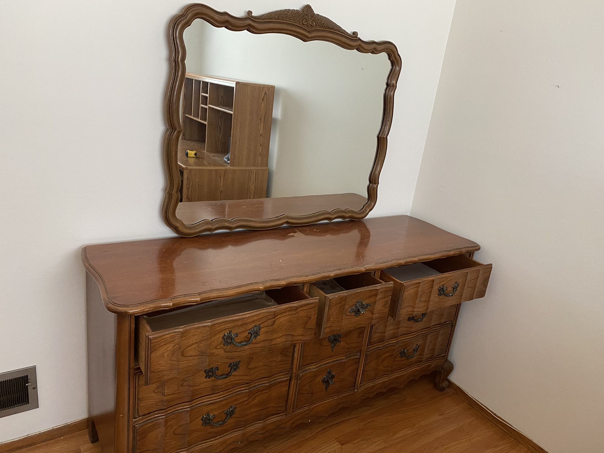 Dresser with Mirror-wood