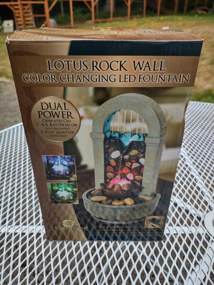 Desktop Water Fountain With Led