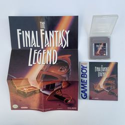 Final Fantasy Legend - Original Game, Manual And Poster Mint