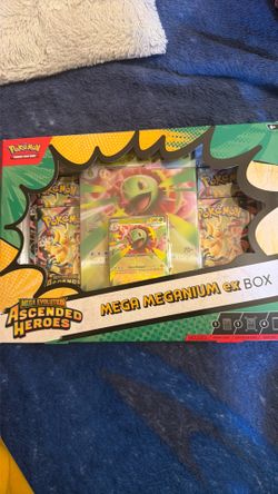 Ascended heroes mega meganium ex pokemon box