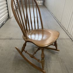 Antique Wood Rocking Chair $75