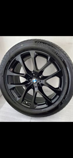 OEM Set 4 20" BMW X5 Black Wheels Rims Tires