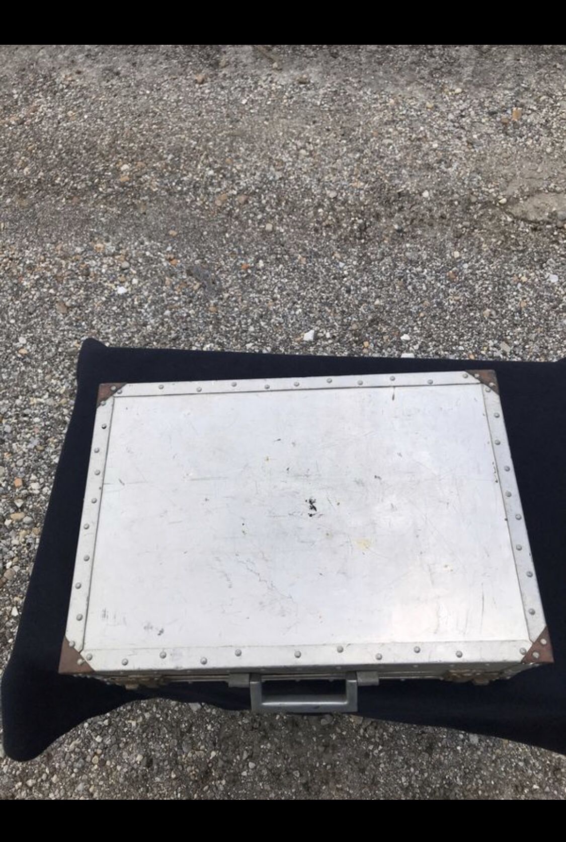 Vintage steampunk suitcase home made toolbox mechanics