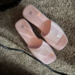 Pink Chunky Heel Size 9 