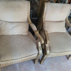 Vintage Oversized Two Single Chairs 