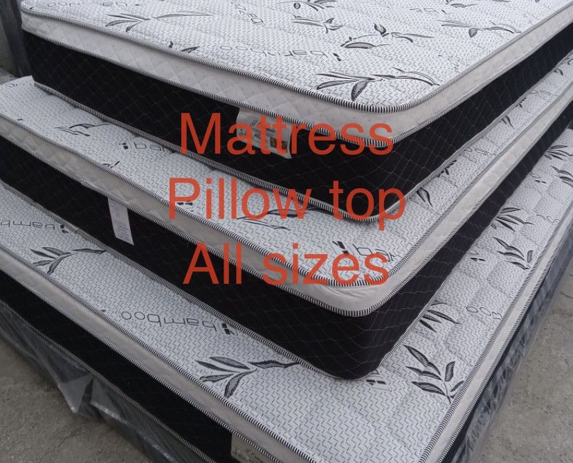 💥Mattress pillow top💥 💎High Quality Mattress At Low Prices💎 ☄️Queen $199 ☄️Full $180 ☄️Twin $150 ☄️King $330 ☄️Cal King $330 🚚Delivery available
