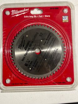 NEW Milwaukee 6-7/8” 52T Non-Ferrous Metal Cutting Blade 48-40-4006