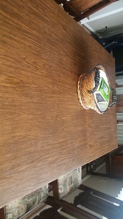 Antique table with chairs