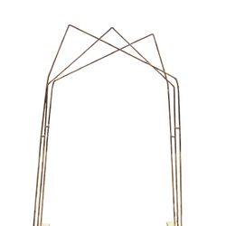 Asymmetrical copper arch