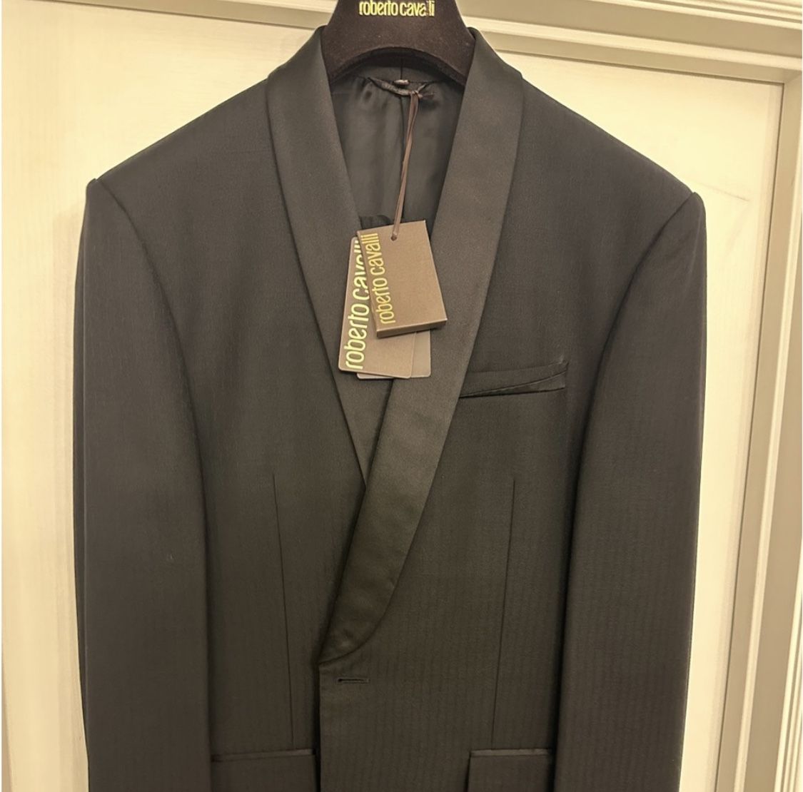 Robert Cavalli SLIM-FIT TWO-PIECE WOOL TUXEDO *New w. Tags Size 44US/54EU